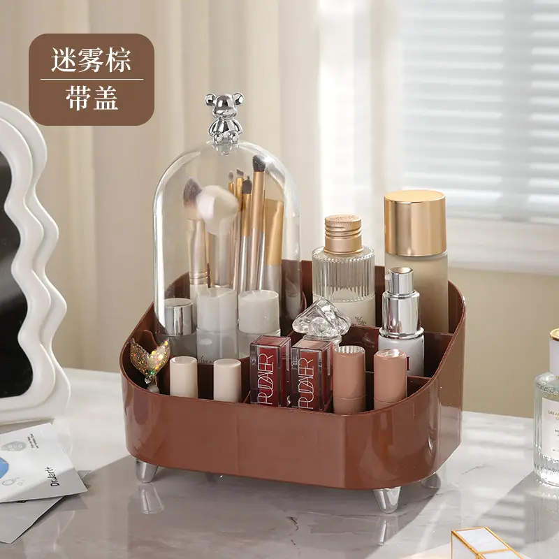 Large Capacity Makeup & Cosmetics Storage Box with Lid - Image 4