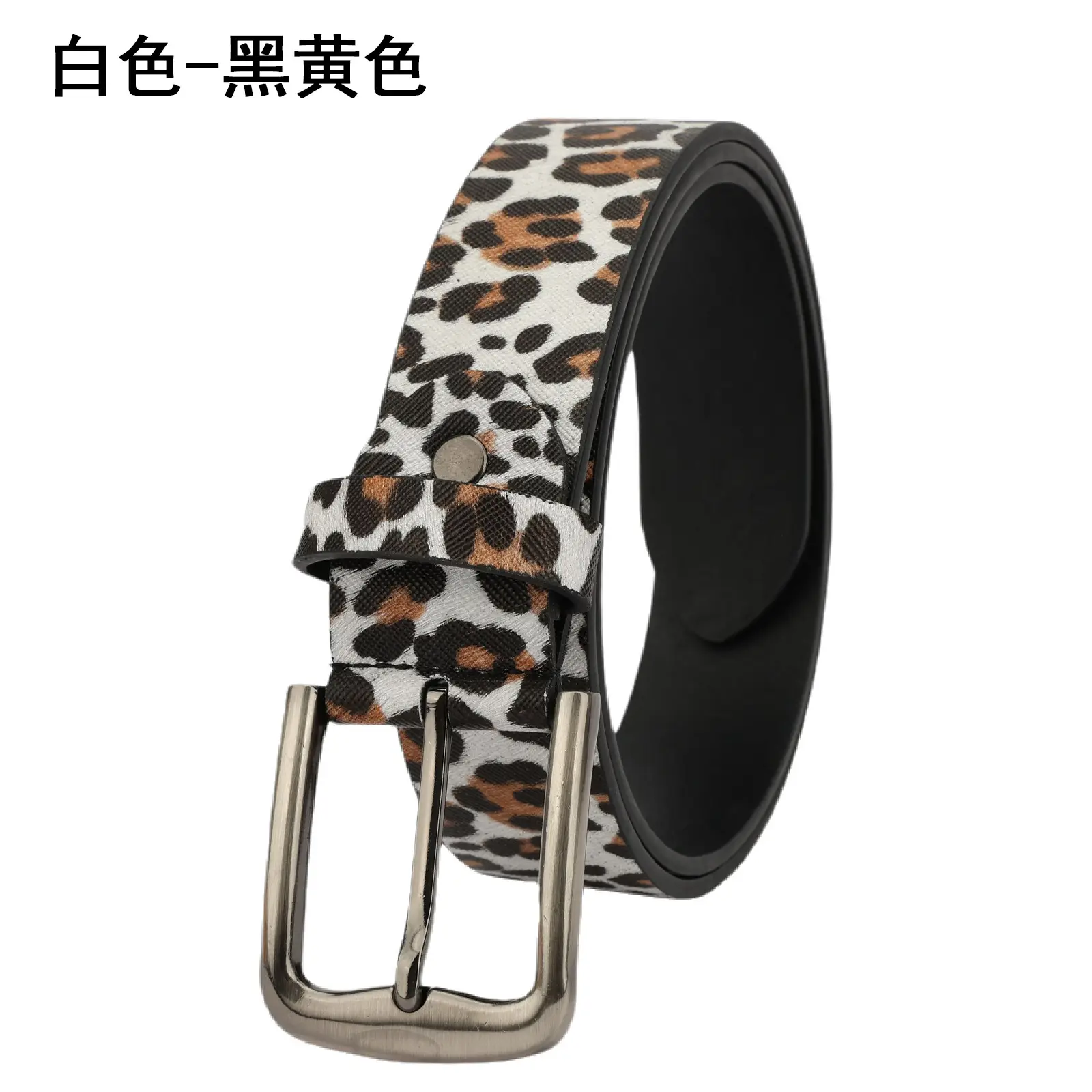 Cross-Border Leopard Print Belt for Women 3.8cm