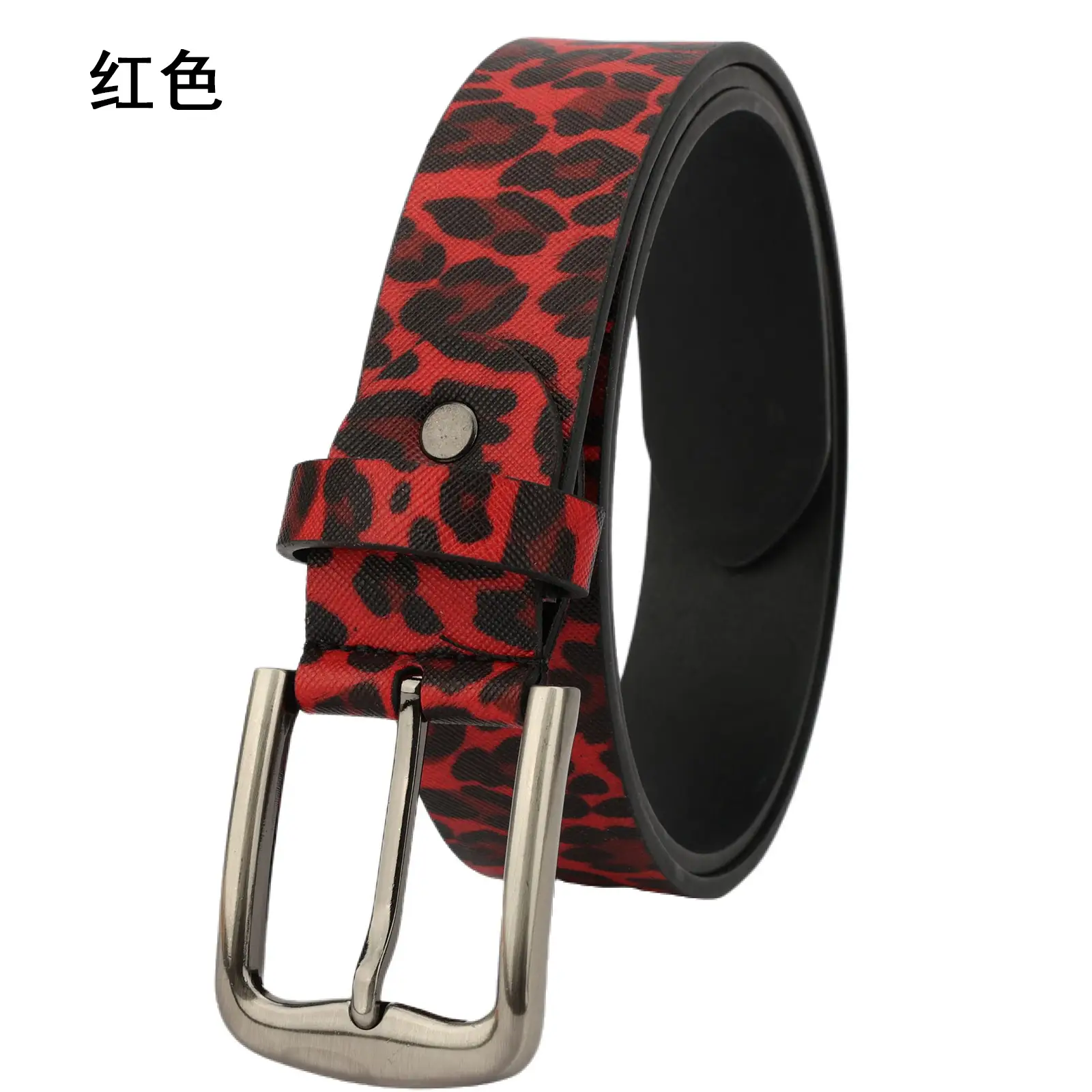 Cross-Border Leopard Print Belt for Women 3.8cm