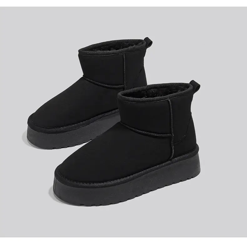 Winter New Snow Boots Women's fleece-lined Thickened Snow Cotton Shoes All-match Thick-soled Warm Shoes Short Boots G9902 — feature 19