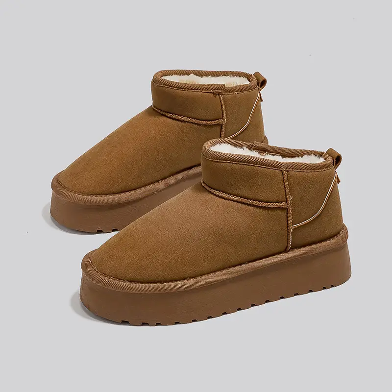 Winter New Snow Boots Women's fleece-lined Thickened Snow Cotton Shoes All-match Thick-soled Warm Shoes Short Boots G9902 - Image 4