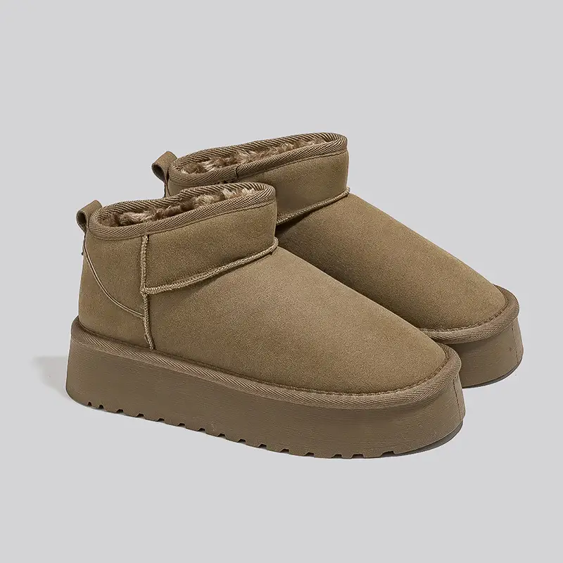 Winter New Snow Boots Women's fleece-lined Thickened Snow Cotton Shoes All-match Thick-soled Warm Shoes Short Boots G9902 - Image 6