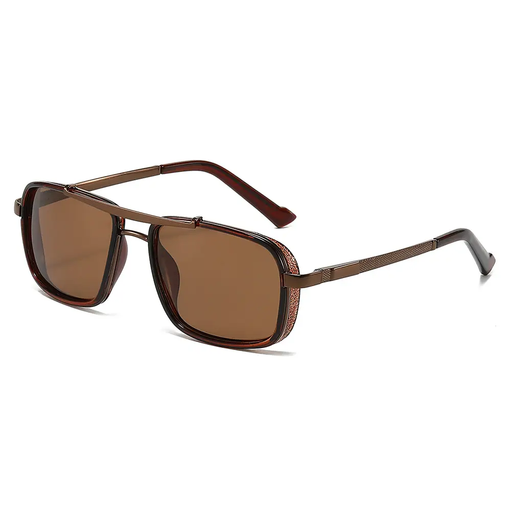Square Harley Sunglasses Anti-Uv Black