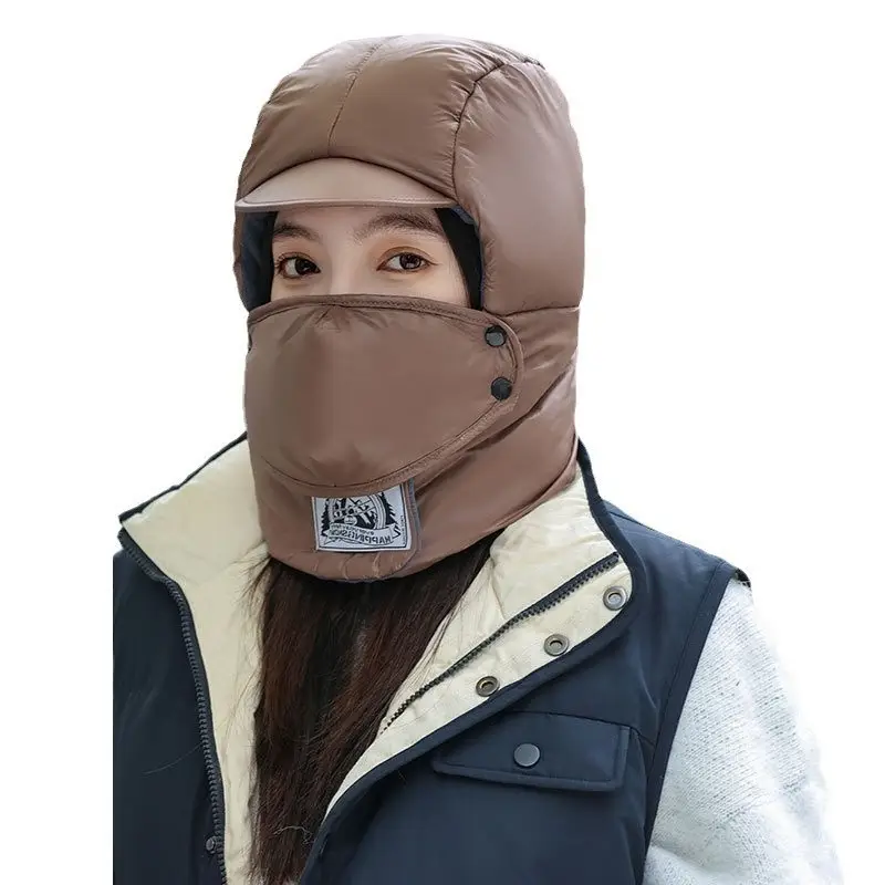Women Winter Windproof Neck & Head Mask Hat Set