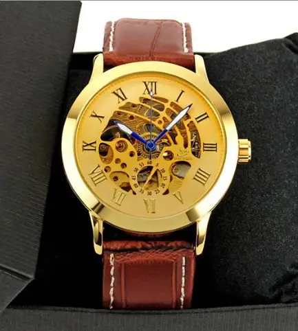 Foreign trade hot sale SHENHUA shenhua mechanical watch men's fashion hollow retro watch automatic machinery - Image 6