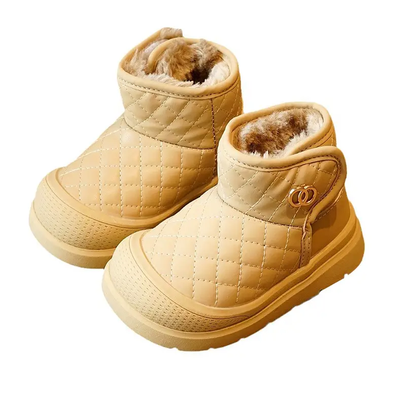 Winter Fleece Toddler Shoes Pink 1-2Yrs Non-Slip