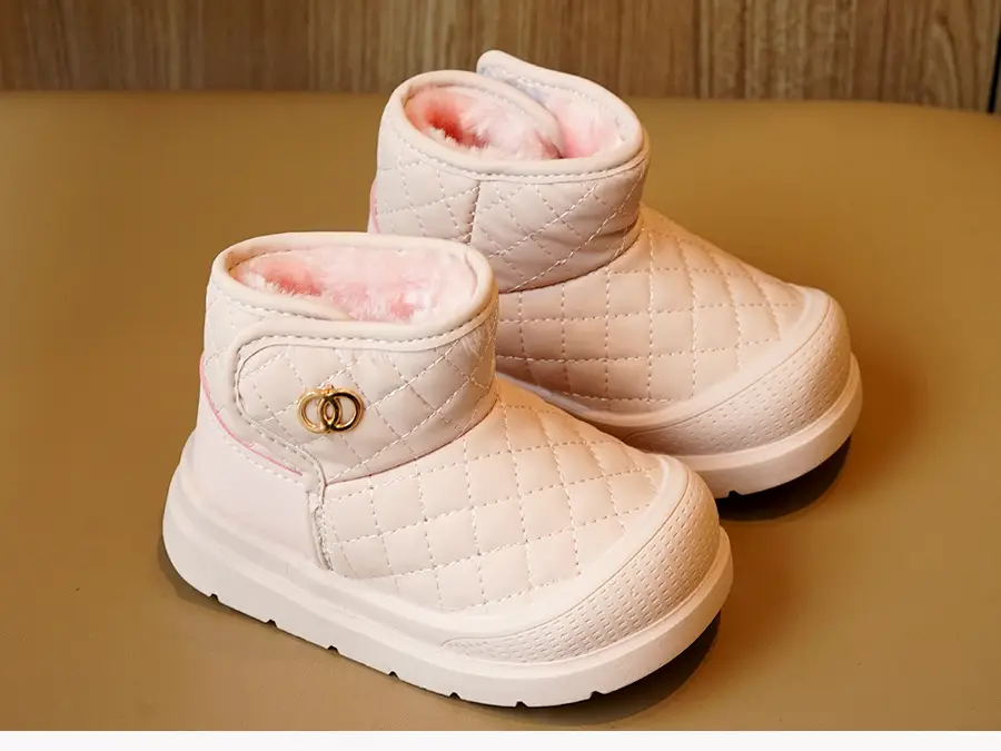 Winter Fleece Toddler Shoes Pink 1-2Yrs Non-Slip — feature 10
