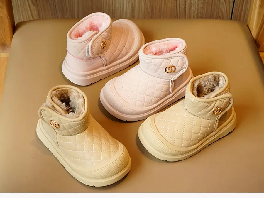 Winter Fleece Toddler Shoes Pink 1-2Yrs Non-Slip — feature 4