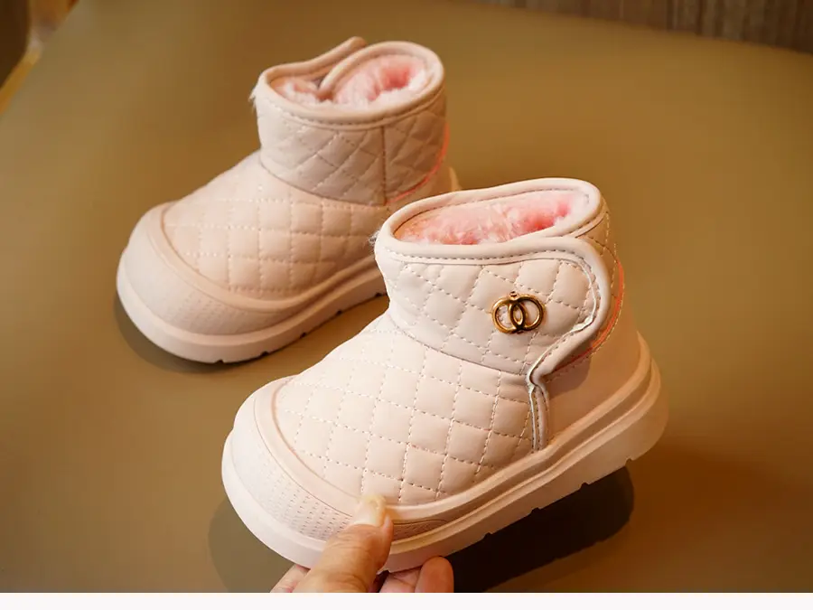 Winter Fleece Toddler Shoes Pink 1-2Yrs Non-Slip — feature 8