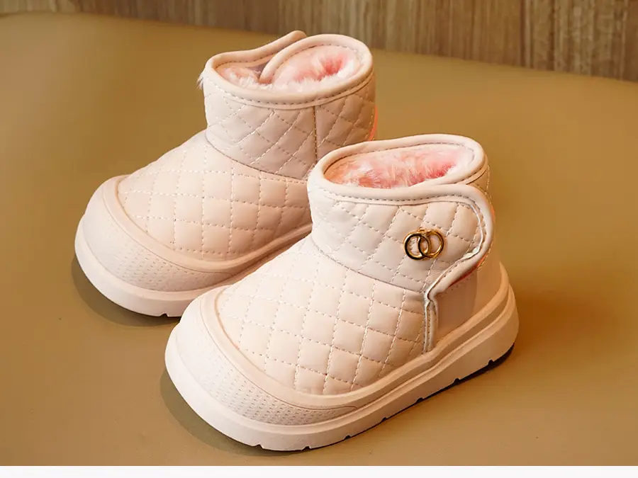 Winter Fleece Toddler Shoes Pink 1-2Yrs Non-Slip — feature 9