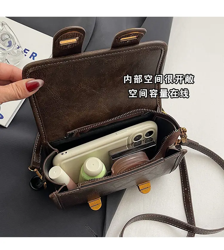 Brown Leather Shoulder Crossbody Bag for Women 2024 — feature 8