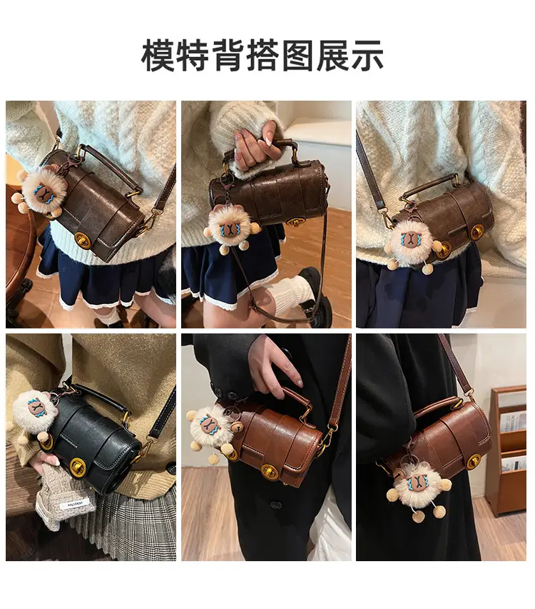 Brown Leather Shoulder Crossbody Bag for Women 2024 — feature 9