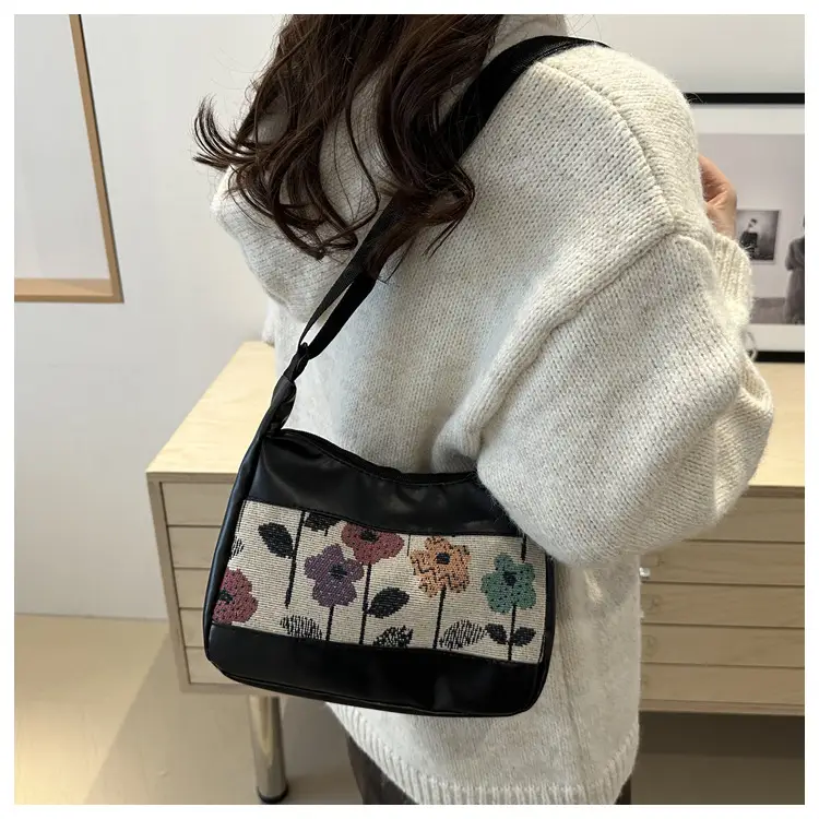 Korean Floral Embroidered Shoulder Bag for Women — feature 10