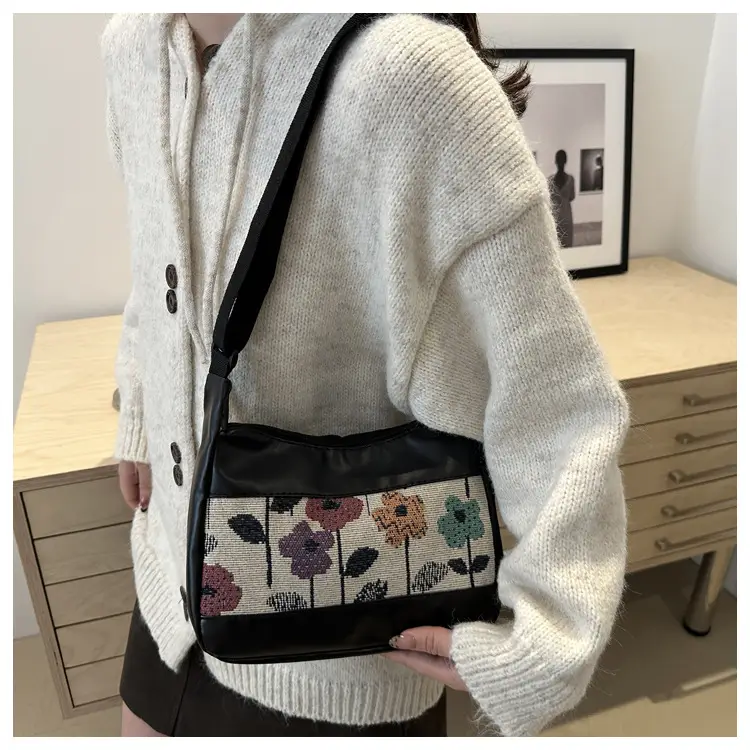 Korean Floral Embroidered Shoulder Bag for Women — feature 9