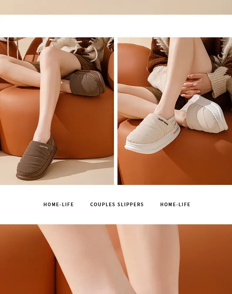 2025 Winter Velvet Slippers for Men Women Grey — feature 15