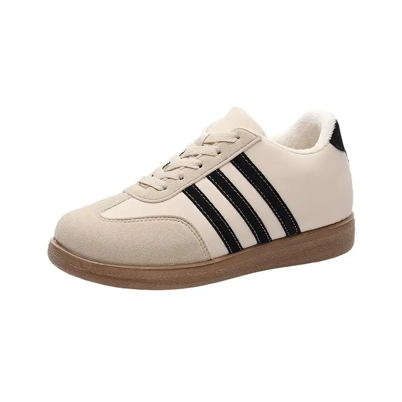 Winter New Cotton Shoes Soft Sole Non-slip Women's Casual Shoes fleece-lined Thickened Warm sneaker Comfortable All-match Cotton Shoes