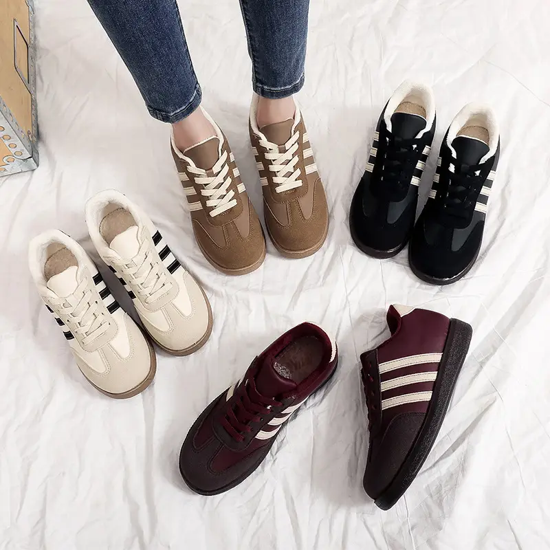 Winter New Cotton Shoes Soft Sole Non-slip Women's Casual Shoes fleece-lined Thickened Warm sneaker Comfortable All-match Cotton Shoes — feature 3