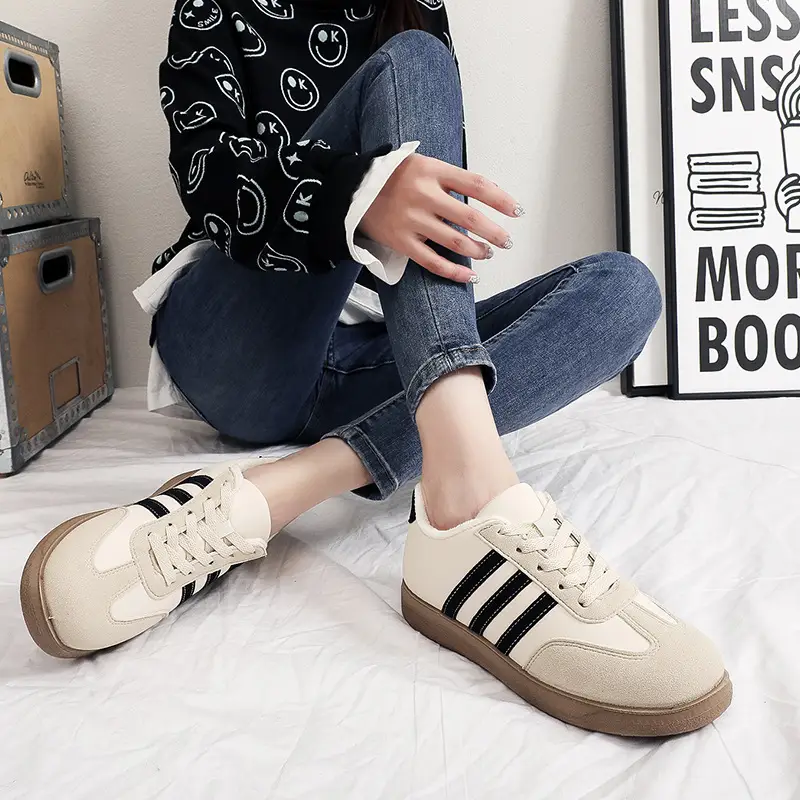Winter New Cotton Shoes Soft Sole Non-slip Women's Casual Shoes fleece-lined Thickened Warm sneaker Comfortable All-match Cotton Shoes — feature 6