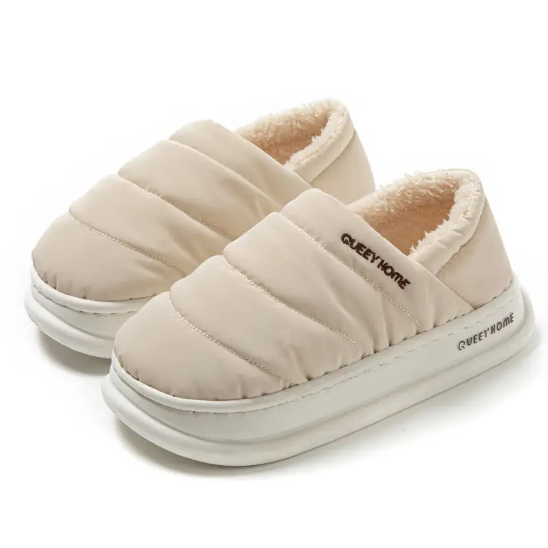 Women Winter Warm Cotton Slippers with Heel 2025 - Image 9