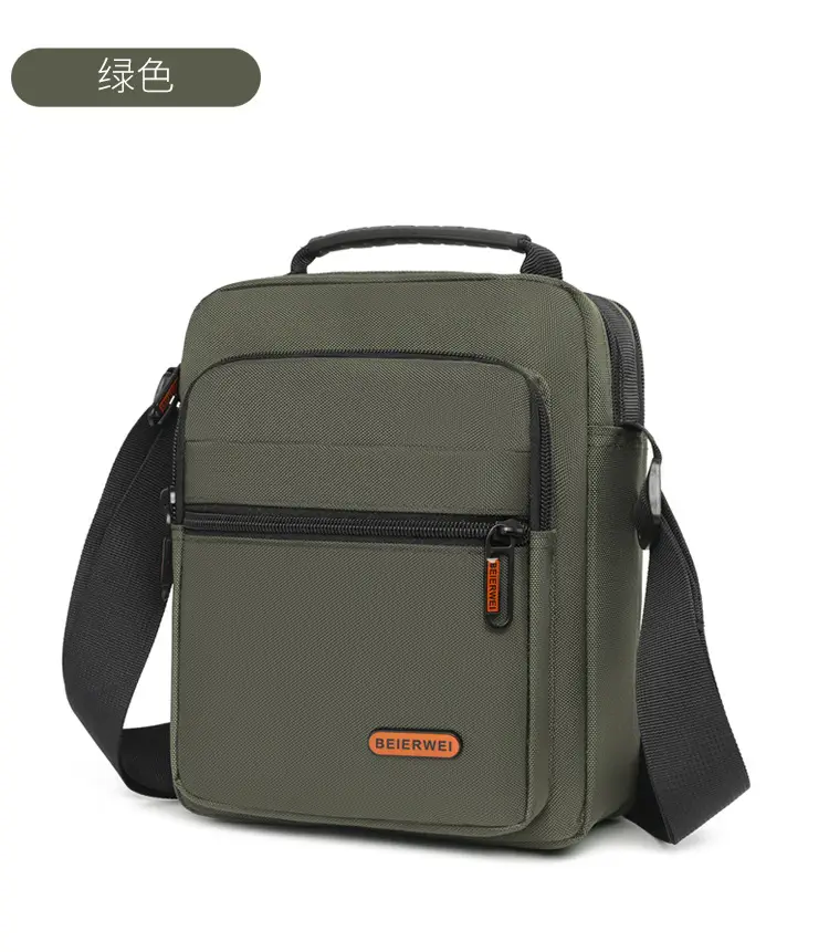 Men's Oxford Cloth Shoulder Bag Navy Blue 2024 — feature 25
