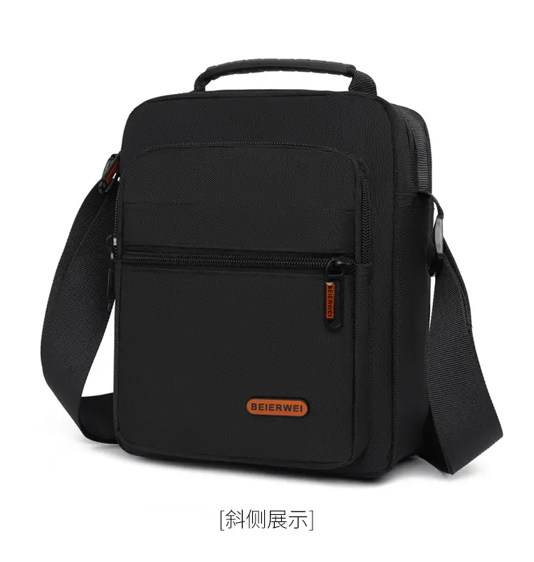 Men's Oxford Cloth Shoulder Bag Navy Blue 2024 — feature 28