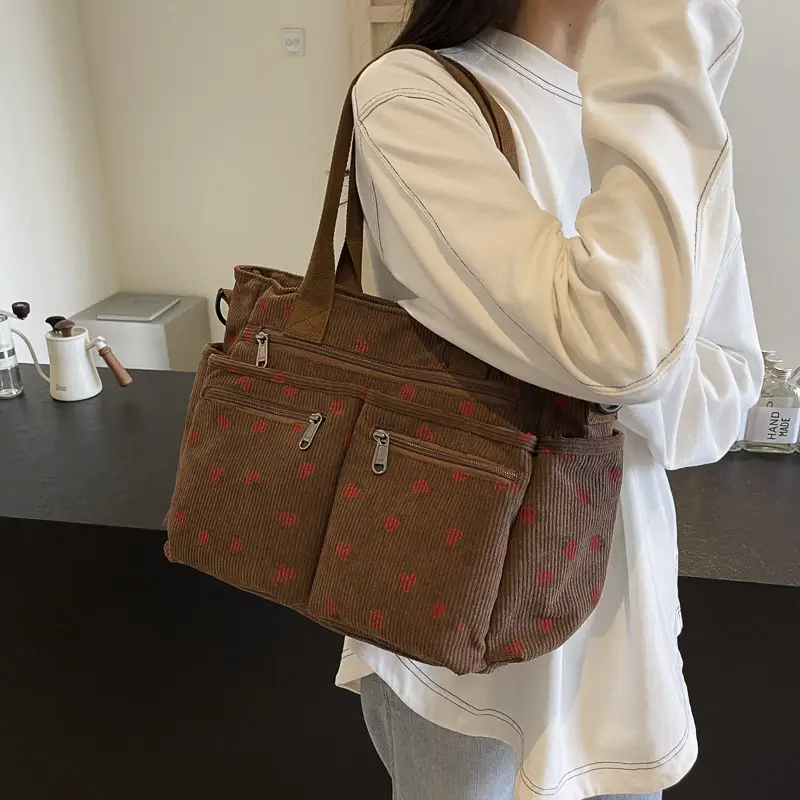 Black Polka Dot Shoulder Bag for Women 2024 - Image 7