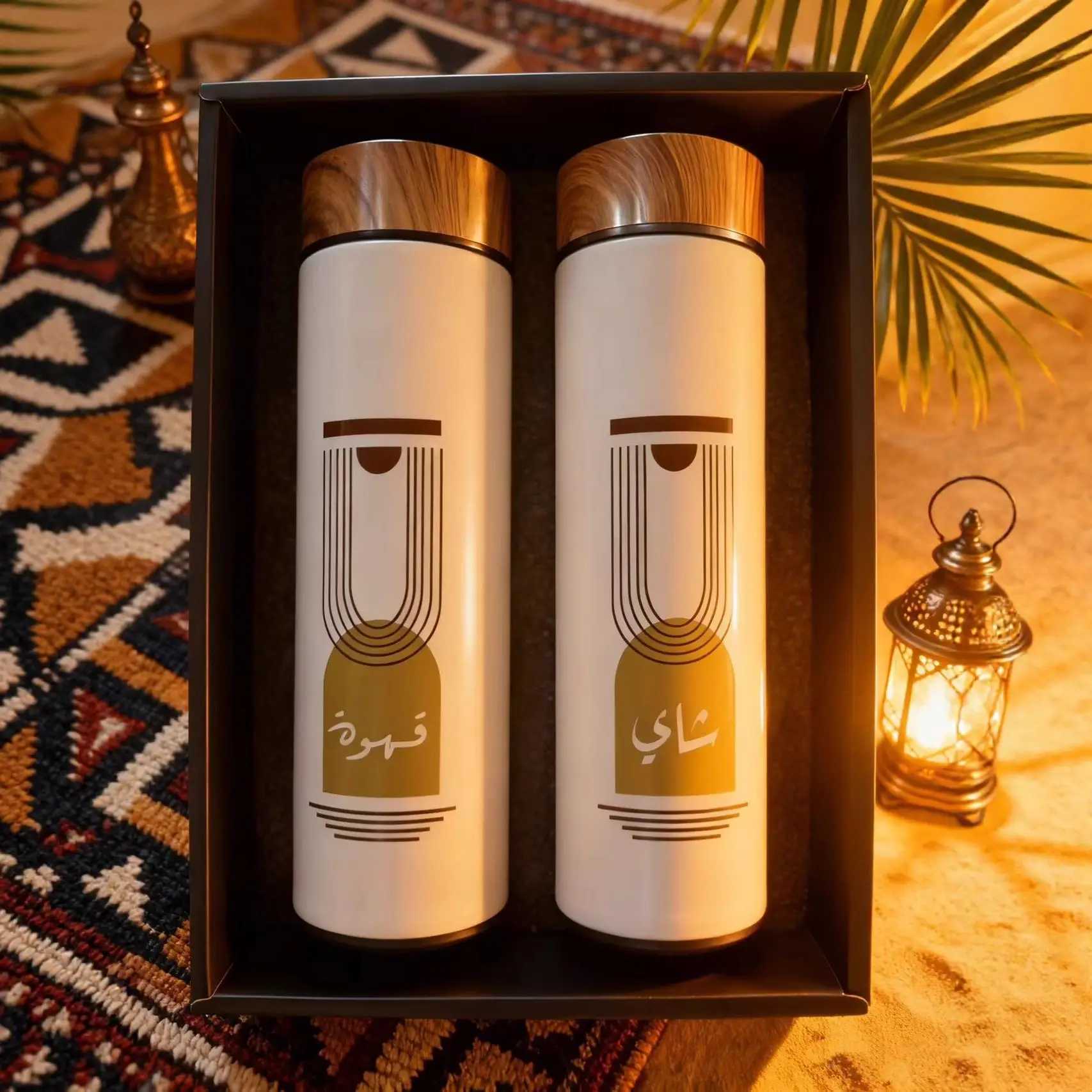 Coffee Timer Gift Box Set 304 Stainless Steel Insulated Cups