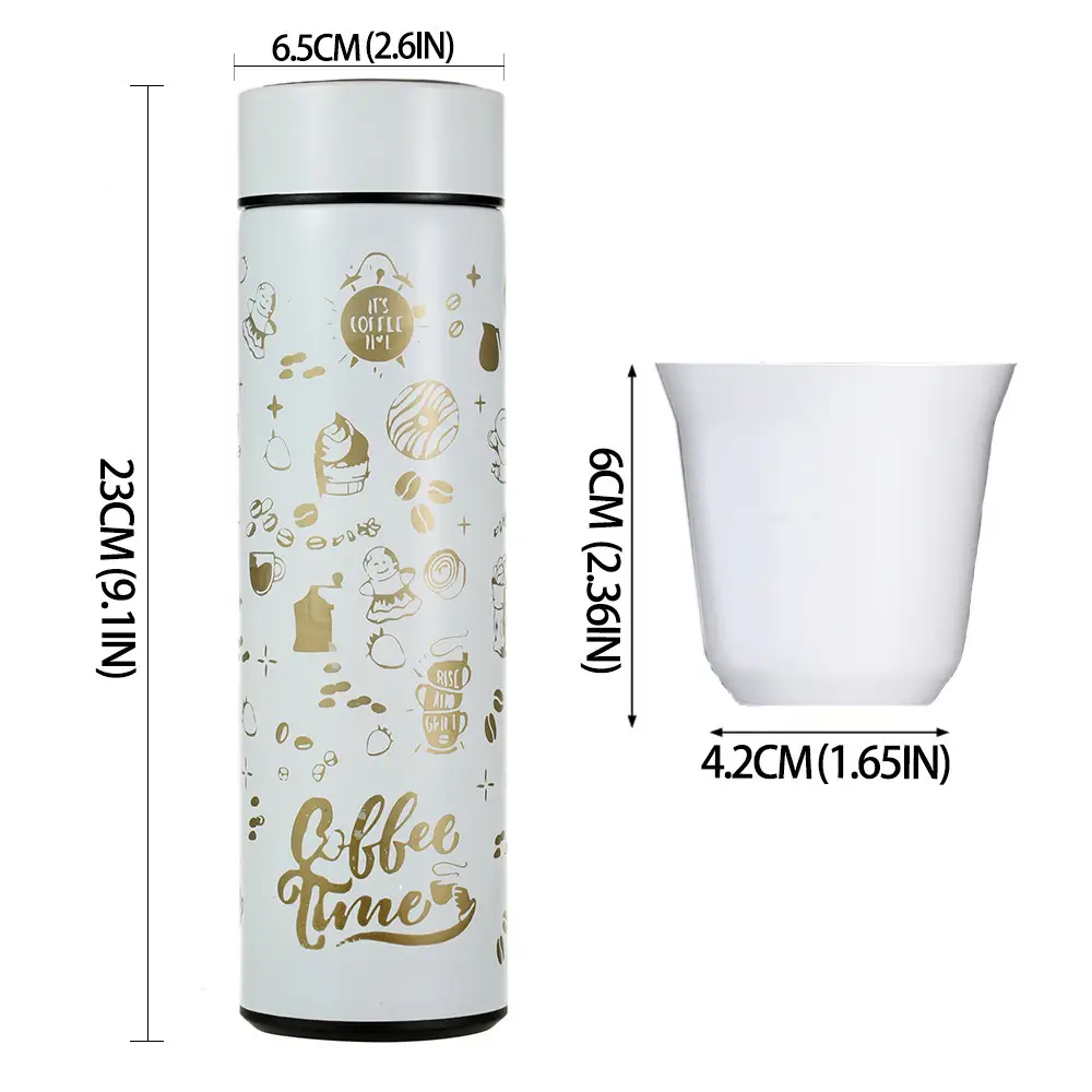 Coffee Timer Gift Box Set 304 Stainless Steel Insulated Cups