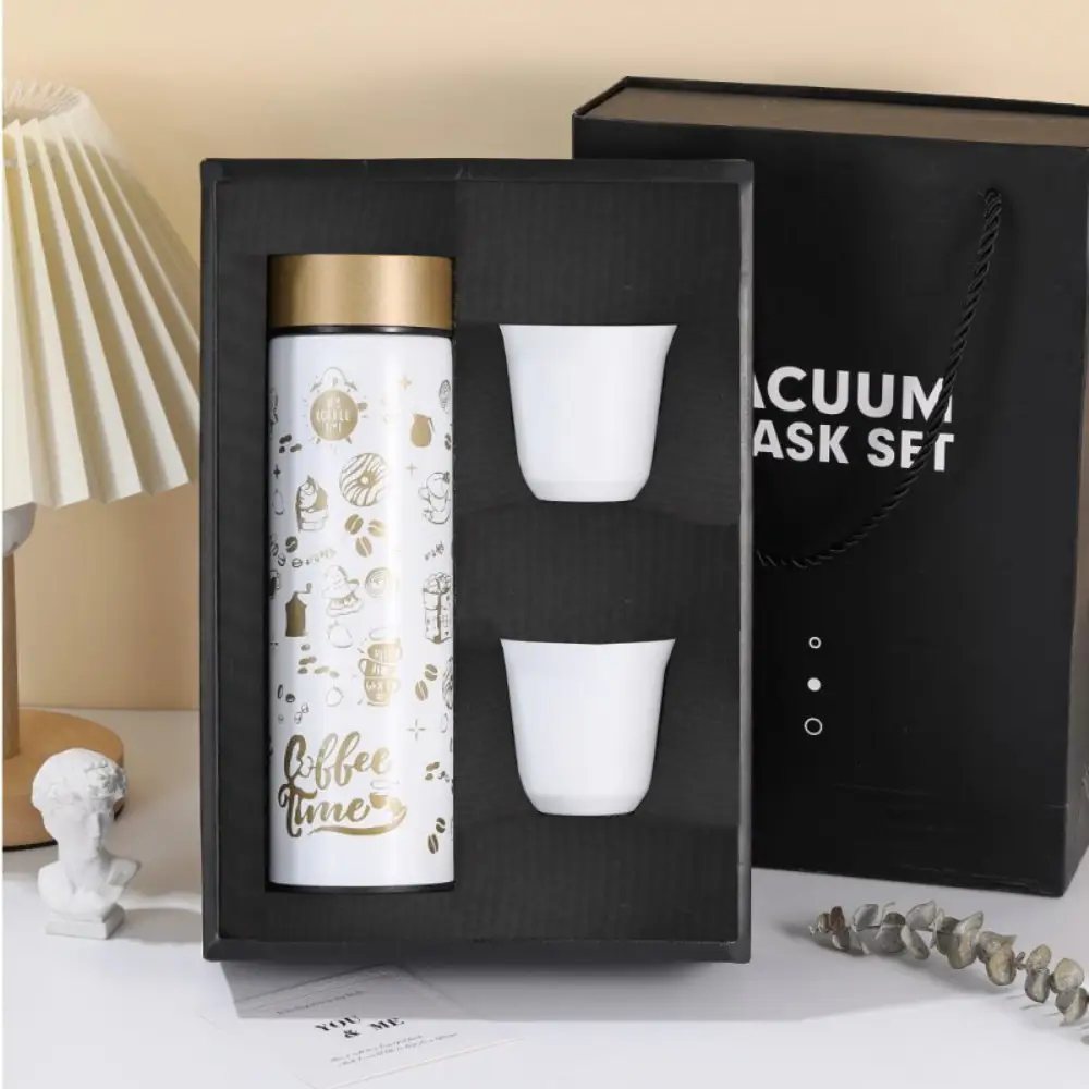 Coffee Timer Gift Box Set 304 Stainless Steel Insulated Cups
