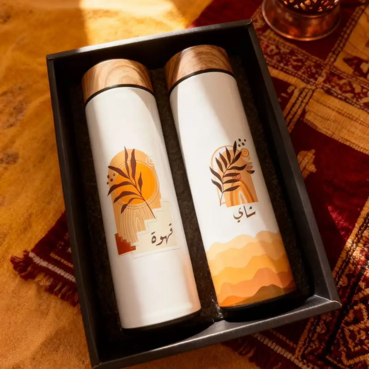 Coffee Timer Gift Box Set 304 Stainless Steel Insulated Cups