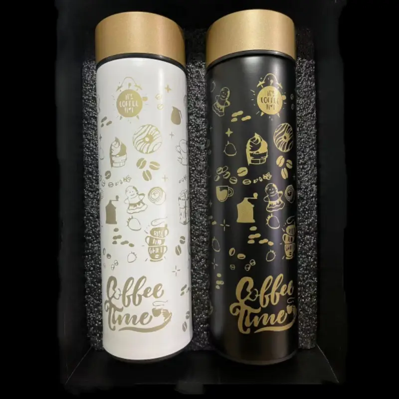 Coffee Timer Gift Box Set 304 Stainless Steel Insulated Cups