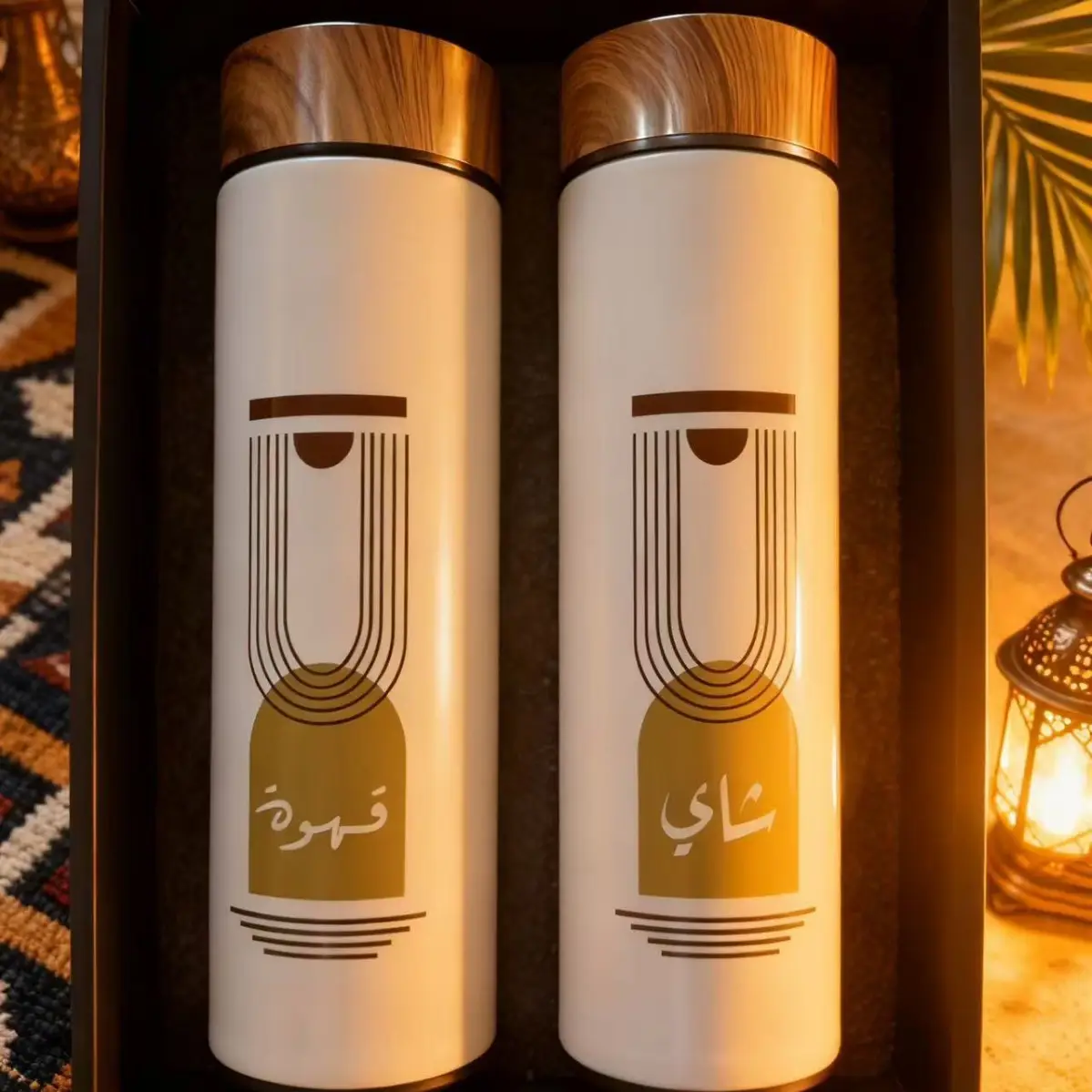 Coffee Timer Gift Box Set 304 Stainless Steel Insulated Cups