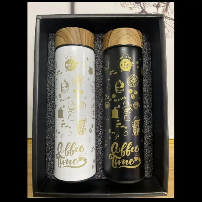 Coffee Timer Gift Box Set 304 Stainless Steel Insulated Cups
