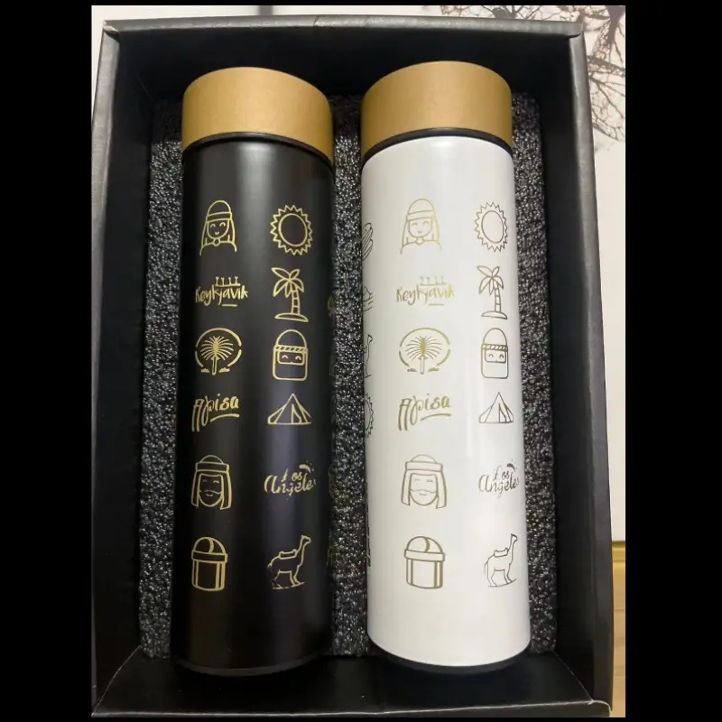 Coffee Timer Gift Box Set 304 Stainless Steel Insulated Cups