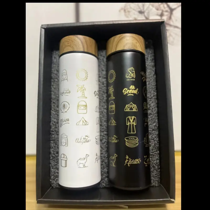 Coffee Timer Gift Box Set 304 Stainless Steel Insulated Cups