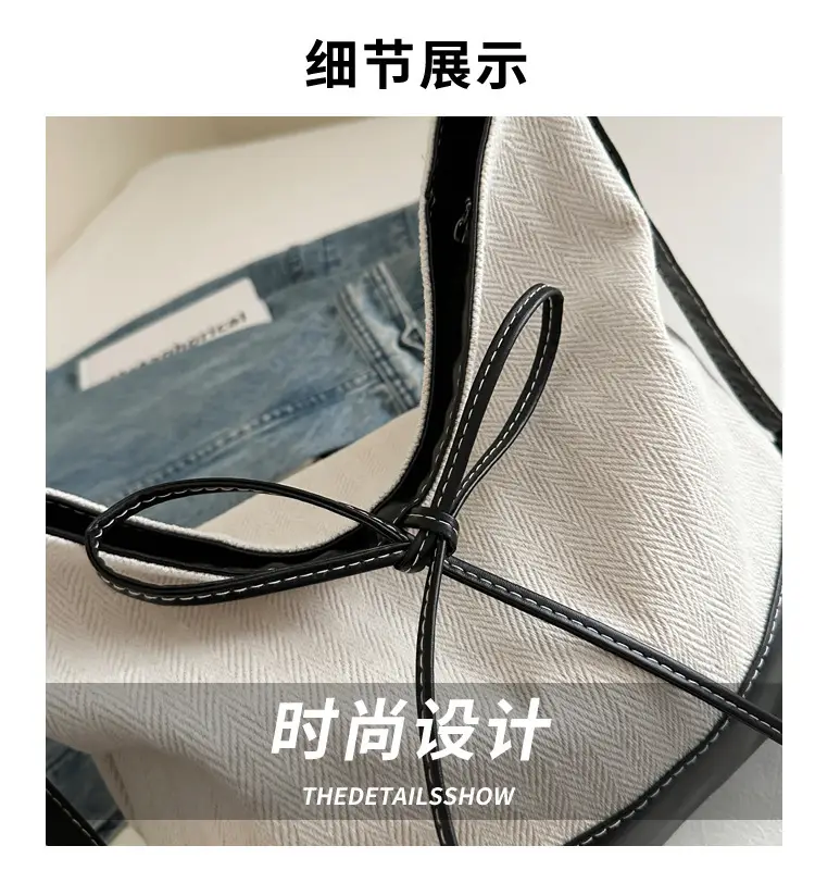Large Canvas Backpack Women's Shoulder Crossbody Bag — feature 2