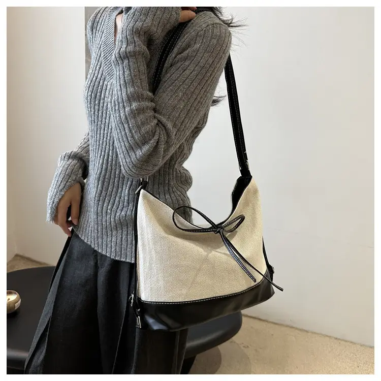 Large Canvas Backpack Women's Shoulder Crossbody Bag — feature 20