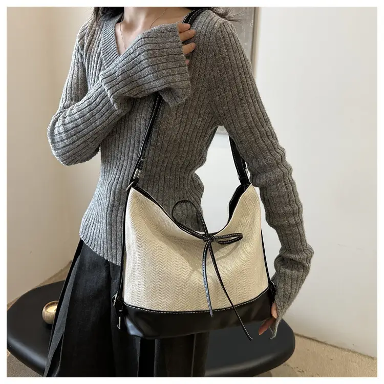 Large Canvas Backpack Women's Shoulder Crossbody Bag — feature 22