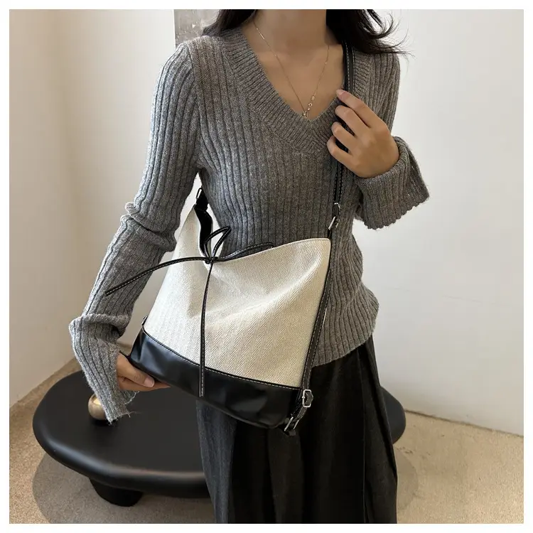 Large Canvas Backpack Women's Shoulder Crossbody Bag — feature 25
