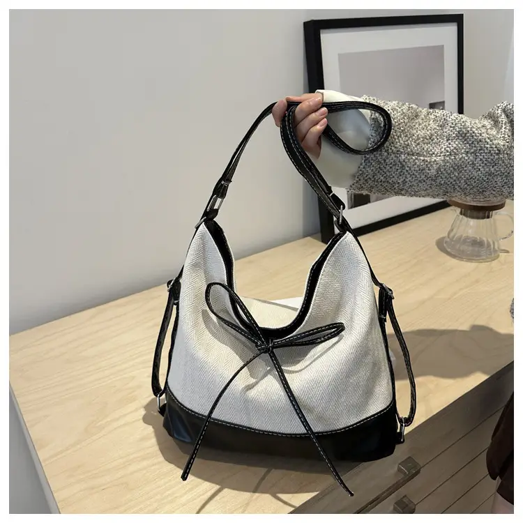 Large Canvas Backpack Women's Shoulder Crossbody Bag — feature 32