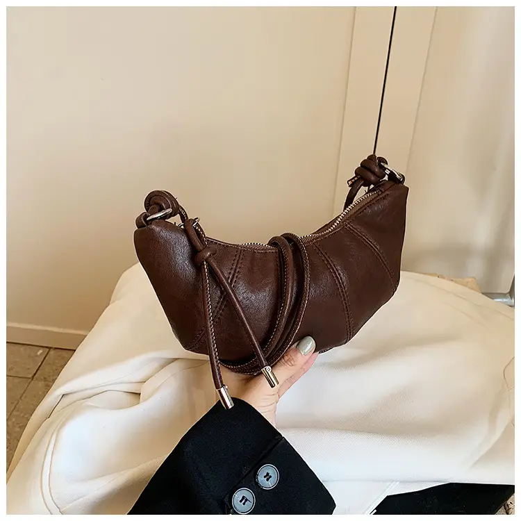 Women's Retro Horn Bag Brown Crossbody Shoulder — feature 22