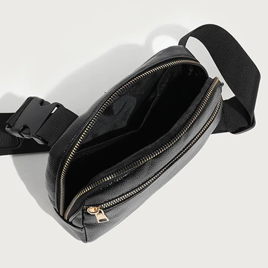 Adjustable Belt Bag for Women Black
