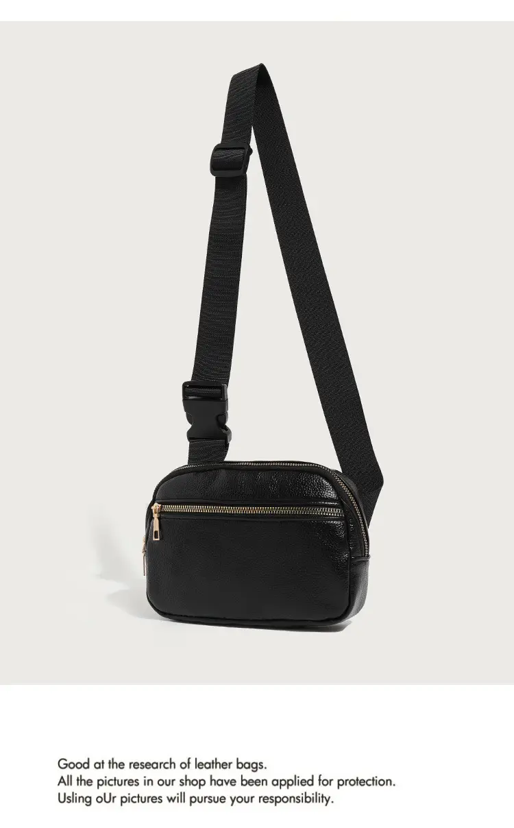 Adjustable Belt Bag for Women Black — feature 4