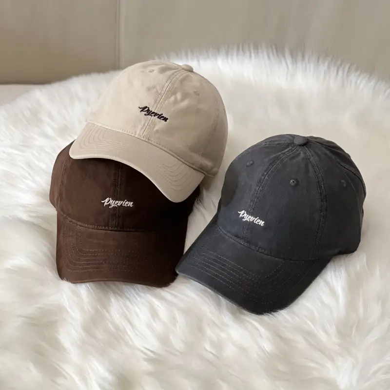 Maroon Embroidered Baseball Cap for Men Women