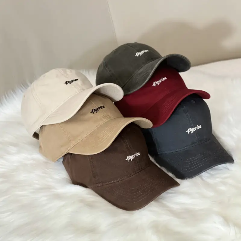 Maroon Embroidered Baseball Cap for Men Women