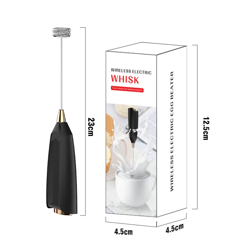 White Electric Milk Frother with Strong Power - Image 10