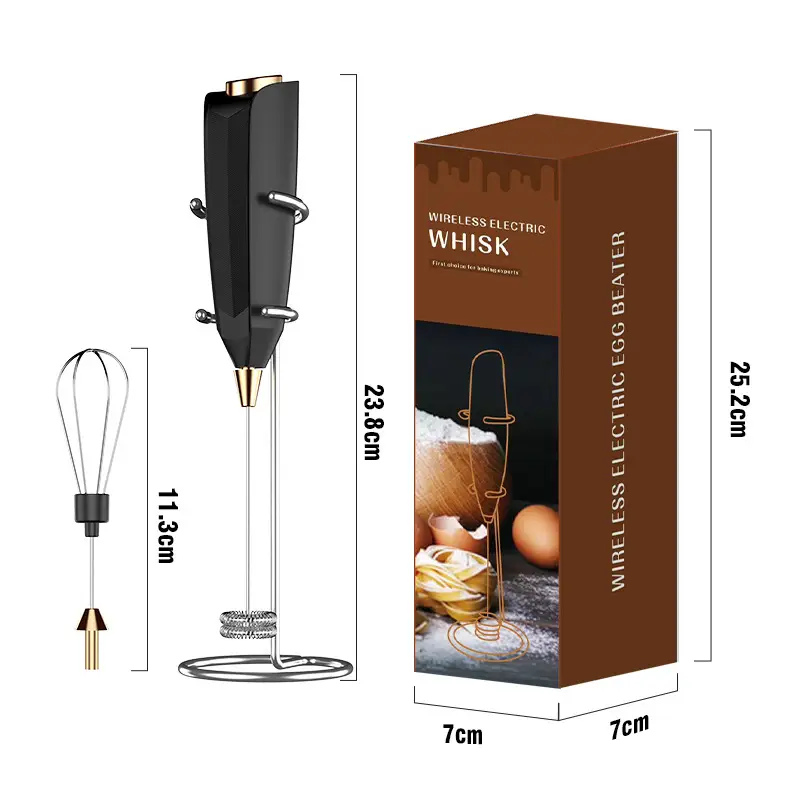 White Electric Milk Frother with Strong Power - Image 14