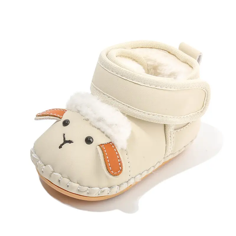 Winter Newborn Baby Shoes Fleece Lined Warm 6-12M