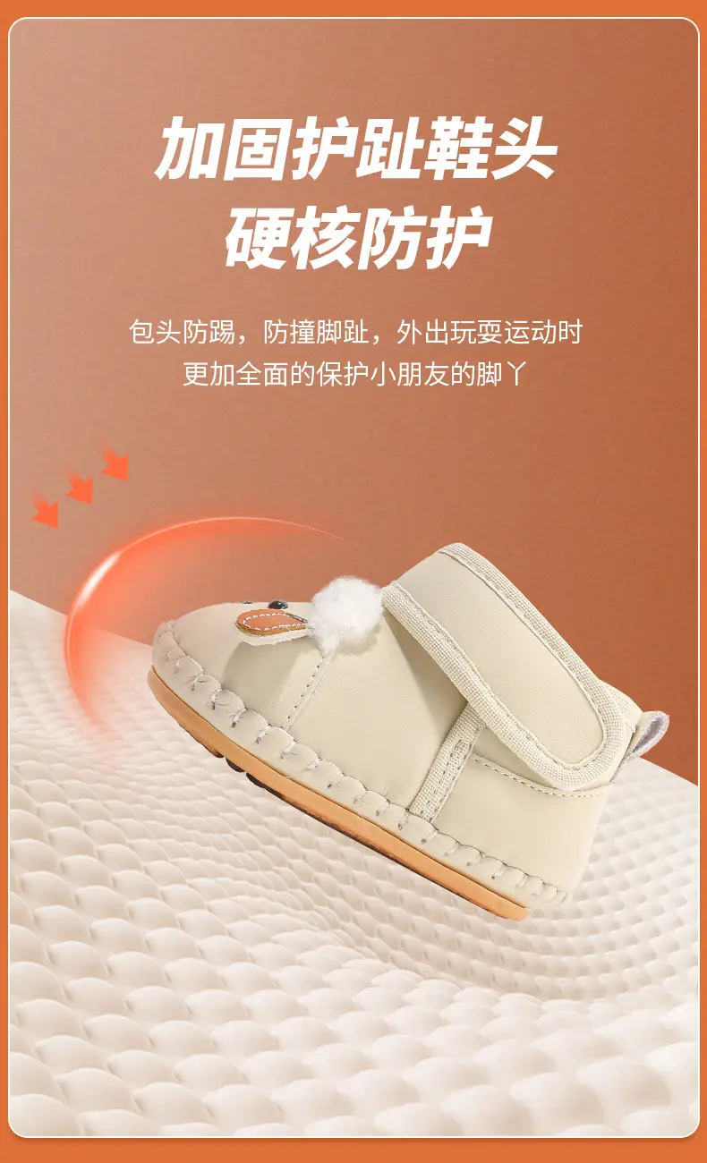 Winter Newborn Baby Shoes Fleece Lined Warm 6-12M — feature 17