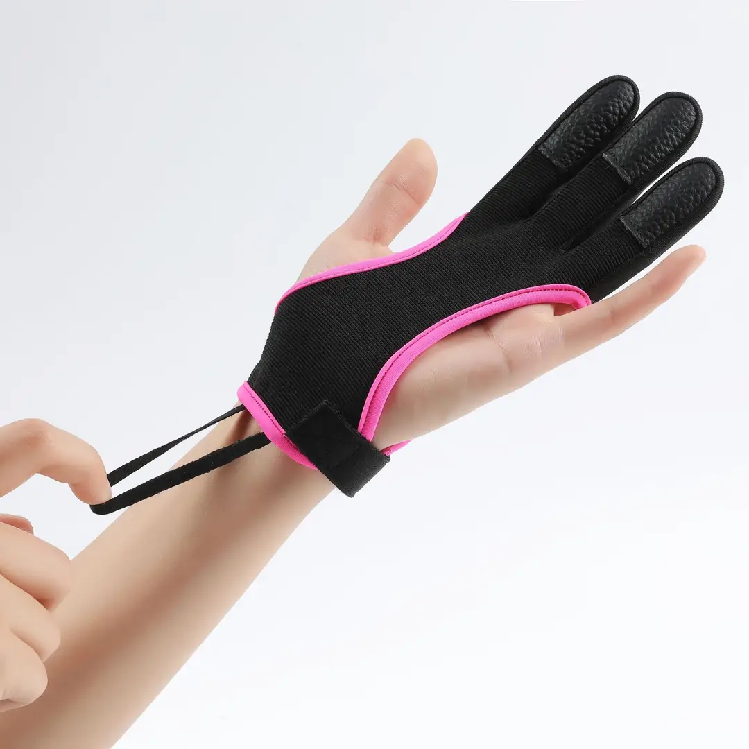 Three-Finger Archery Gloves, Finger Protection Gloves, Cross-Border Recurve Hunting Finger Protection, Bow and Arrow Gloves, Portable Camouflage
